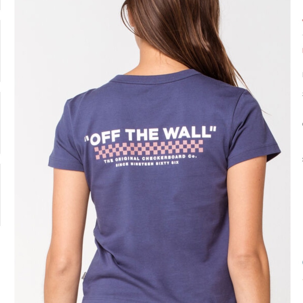 NWT Vans Off The Wall Calico ll Baby Tee